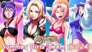 Summer Girls Team 2024 on Attack Mission - Naruto X Boruto Ninja Voltage