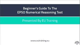 Beginner’s Guide To The EPSO Numerical Reasoning Test