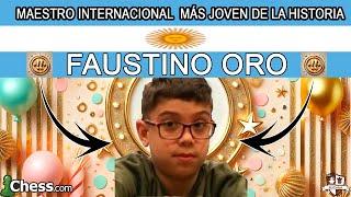 FAUSTINO ORO MAESTRO INTERNACIONAL de Ajedrez MÁS JOVEN DE LA HISTORIA con 10 años 8 meses 16 días