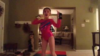 GYMNASTICS ROUTINE PRACTICEWATCH ME FLIP AND WATCH ME LAY LAY
