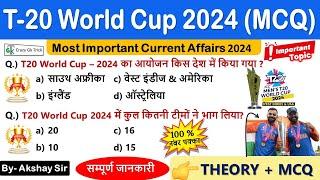 Current Affairs 2024  T20 World Cup 2024  Sports Current Affairs  Trending Current Affairs