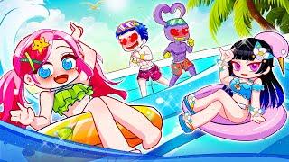 Cute Pool Love Anna vs Alex vs Lisa - Em Tỏa Sáng Hơn Ánh Nắng Mùa Hạ  Gacha Life x Gacha Club