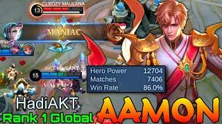 MANIAC Aamon Insane 7400+ Matches - Top 1 Global Aamon by HadiAKT - Mobile Legends