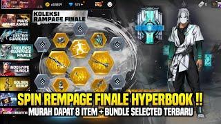 SPIN EVENT KOLEKSI RAMPAGE FINALE DAPAT 8 ITEM INK HYPERBOOK + 1 BUNDLE FREE FIRE TERBARU