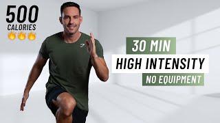 30 MIN FULL BODY CARDIO HIIT - Intense Fat Burning Workout No Equipment