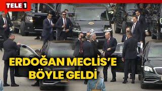 Erdoğan koruma ordusuyla Meclise böyle geldi...