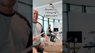 Double Stroke Roll in different subdivisions #rudiments #drummer #drums