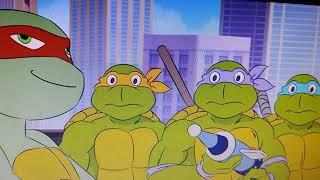 80s Leonardo Breaks Up The Fight TMNT 2012 & 1987 Crossover