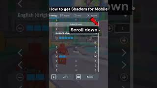 How to get Shaders for Roblox mobilepc