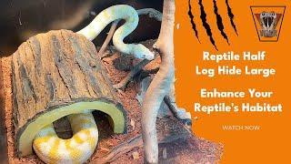 Reptile Half Log Hide Large  VIPER Reptile Products