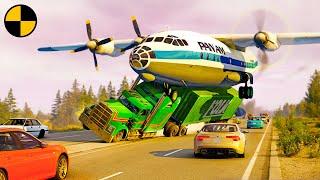 Plane Emergency Landing on Highway and other Accidents #2  BeamNG.Drive