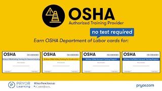 Earn OSHA DOL Cards Online