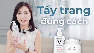 4 LOẠI TẨY TRANG CƠ BẢN NÀNG CẦN BIẾT  TẨY TRANG VỚI KEM DƯỠNG?  HANNAH OLALA TIPS