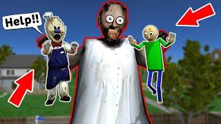 Super Big Granny vs Ice Scream vs Baldi - funny horror animation parody p.307