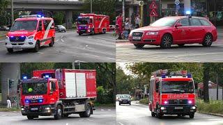 BRAND 6 - Feuer in Turnhalle  Einsatzfahrten 》ELW A-Dienst ELW2 unm.  Berliner Feuerwehr