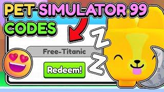 This *UPDATE CODE* GIVES FREE TITANIC PETS in Pet Simulator 99