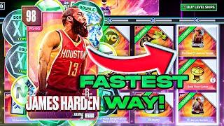 THE FASTEST WAY TO GET LEVEL 40 JAMES HARDEN IN NBA 2K24 MYTEAM