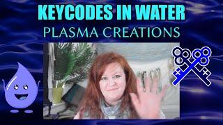 Keycodes in Water - Plasma Creations