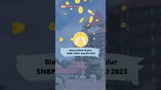 Berapa ya biaya kuliah di UI 2023? #universitasindonesia