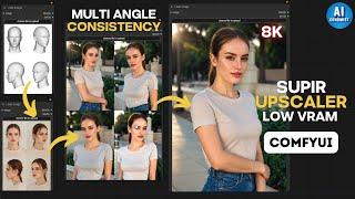 AI Models From ANY Angle & SUPIR Upscaling Low VRAM Method