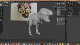 Blender 2 90 1 Tyrannosaurus Rex Speed Sculpting Part 1