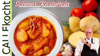 Kartoffeln geschmort in Tomatensoße – Einfach & schnell. Mein Rezeptt