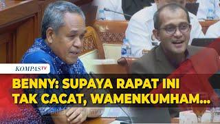 Interupsi Benny K Harman Pertanyakan Status Tersangka Eddy Hiariej saat Hadir di Rapat DPR