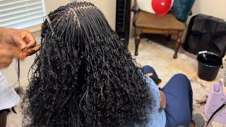 MICRO BRAIDS with Human hair EASY TUTORIAL AND MAINTENANCE