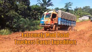 Extremely Mud Road Truckers Cargo Expedition