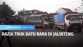 Razia Truk Bermuatan Melebihi Kapasitas  Liputan 6 Lampung