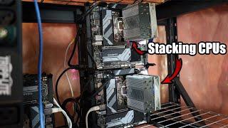 These NEW CPU Mining Stands Are My FAVORITE - Stacking CPU Mining Rigs