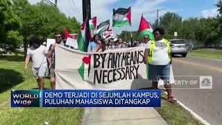 Mahasiswa AS Demo Besar-Besaran Tuntut Hentikan Agresi Israel