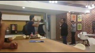 Fight in the office celebration gone wrong