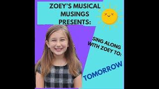 Sing Along With Zoey to Tomorrow from Annie