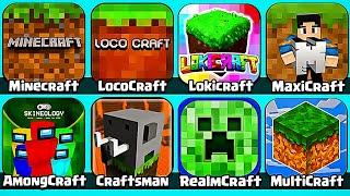 Сборка игр Майнкрафт LokiCraft RealmCraft LocoCraft Among Craft Us Minecraft Craftsman