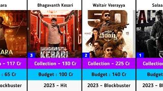 2023 Highest Grossing Top 25 Telugu Movies  Salaar  Waltair Veerayya  Bhagavanth Kesari  Dasara