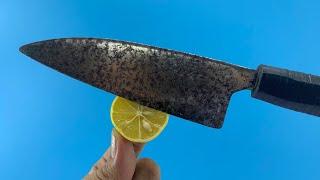 Easy way to remove Rust from all your knives using this method. Youll be surprised by the results