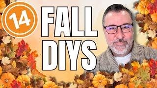 14 Fall DIYs- Fall Wreaths and Décor- Fall Compilation - #diy @DavesWreaths