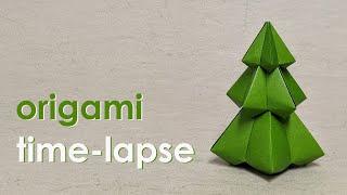 Origami Time-Lapse Christmas Tree Carlos Bocanegra