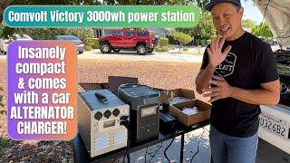 Comvolt Victory 3000wh Solar Power Station - Super compact and comes with an alternator charger