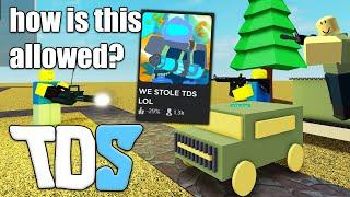 Tower Defense Simulator rip off games..  ROBLOX