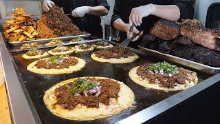 미국식 비리아 타코 스모크 바베큐  American style Birria Taco smoke barbecue - korean barbecue shop