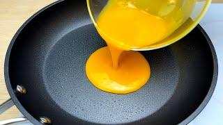 Fry eggs this way the result is delicious 2 quick and easy recipes # 245