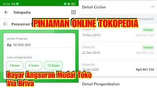 Cara Bayar Pinjaman Online Tokopedia Melalui BRI Bayar Modal Toko Tokped Via Briva