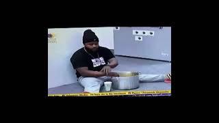 #BBNaija Rare Video of WhiteMoney Eating From The Pot