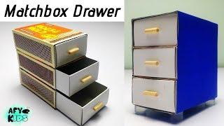 How To Make Mini Drawer From Matchboxes  DIY Matchbox Drawer  Easy Matchbox Crafts