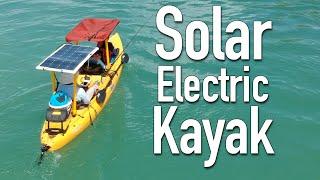 DIY solar powered electric kayak overview and demo