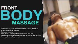 Male Front Body Massage  Front Body Massage  Fitness Massage  Full Body Massage Tutorial