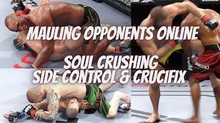 UFC 4 Mauling Opponents Online Using Grappling Dominating Using Side Control & Crucifix S7D6