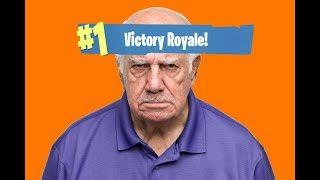 Grandpa Wins Solo Game in Fortnite